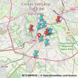 Mappa EUR Magliana, 00144 Roma RM, Italia (2.76636)