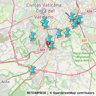 Mappa EUR Magliana, 00144 Roma RM, Italia (4.25167)