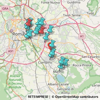 Mappa CARREFOUR, 00173 Roma RM, Italia (7.4735)