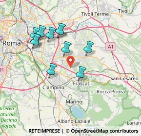 Mappa Via del Fosso del Cavaliere, 00133 Roma RM, Italia (7.25636)