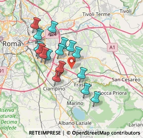 Mappa Via del Fosso del Cavaliere, 00133 Roma RM, Italia (6.51563)