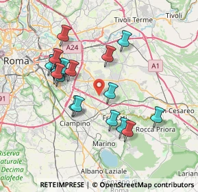 Mappa Via del Fosso del Cavaliere, 00133 Roma RM, Italia (7.32368)