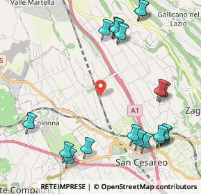 Mappa Via Tav, 00030 San Cesareo RM, Italia (2.8225)