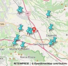 Mappa Via Tav, 00030 San Cesareo RM, Italia (4.42167)