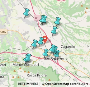 Mappa Via Tav, 00030 San Cesareo RM, Italia (3.34154)