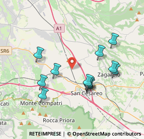 Mappa Via Tav, 00030 San Cesareo RM, Italia (3.80333)