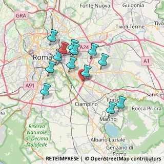 Mappa Via Vincenzo Giudice, 00173 Roma RM, Italia (6.78462)