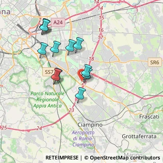 Mappa Via Vincenzo Giudice, 00173 Roma RM, Italia (3.80167)