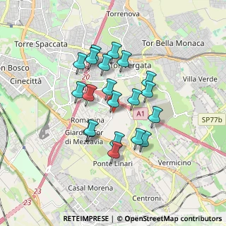 Mappa Largo Andrea Berardi, 00173 Roma RM, Italia (1.525)