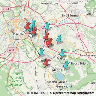 Mappa Viale Luigi Schiavonetti, 00173 Roma RM, Italia (6.57692)