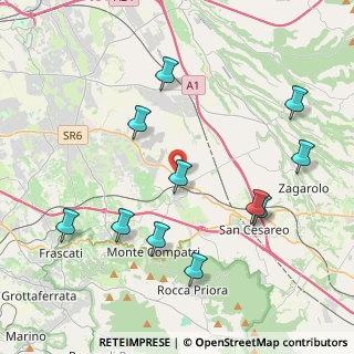 Mappa Via Casilina 444 Km 30, 00030 San Cesareo RM, Italia (4.71545)