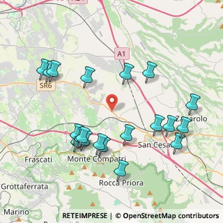 Mappa Via Casilina 444 Km 30, 00030 San Cesareo RM, Italia (4.5825)