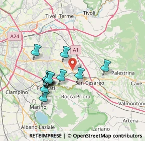 Mappa Via Casilina 444 Km 30, 00030 San Cesareo RM, Italia (6.90385)