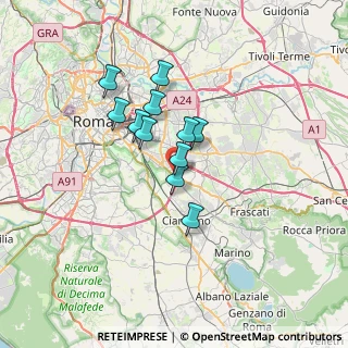 Mappa Anagnina, 00173 Roma RM, Italia (5.20364)
