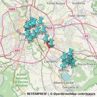 Mappa Via Giacomo Delitala, 00173 Roma RM, Italia (8.274)