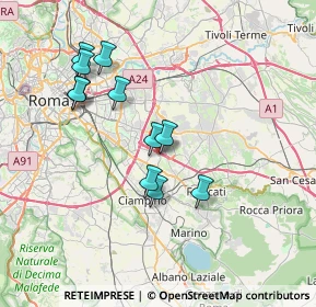 Mappa Via Mary Pandolfi de Rinaldis, 00172 Roma RM, Italia (7.11636)