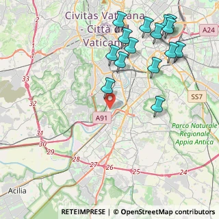 Mappa Via Greve, 00146 Roma RM, Italia (5.32267)