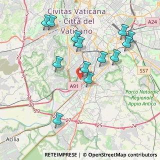 Mappa Via Greve, 00146 Roma RM, Italia (4.40308)