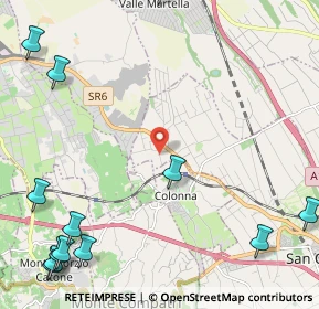 Mappa Via del Giunco, 00030 Colonna RM, Italia (3.64308)