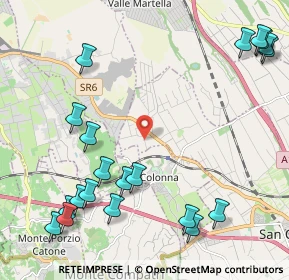 Mappa Via del Giunco, 00030 Colonna RM, Italia (2.9885)