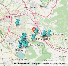 Mappa Via del Giunco, 00030 Colonna RM, Italia (6.98846)