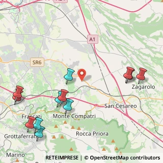 Mappa Via del Giunco, 00030 San Cesareo RM, Italia (5.82917)