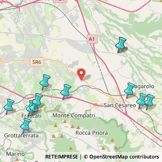 Mappa Via del Giunco, 00030 San Cesareo RM, Italia (6.3975)