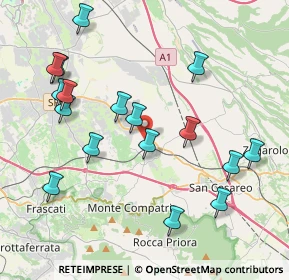 Mappa Via del Giunco, 00030 Colonna RM, Italia (4.60941)