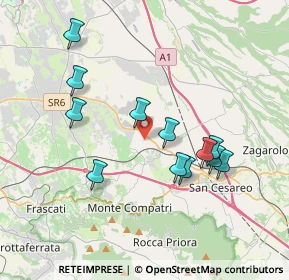 Mappa Via del Giunco, 00030 Colonna RM, Italia (3.7325)