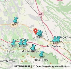 Mappa Via del Giunco, 00030 Colonna RM, Italia (4.25091)
