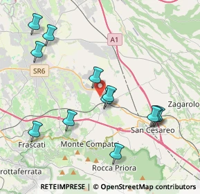 Mappa Via del Giunco, 00030 Colonna RM, Italia (4.50333)