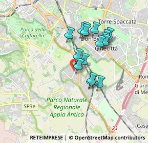 Mappa Via Tre Taberne, 00178 Roma RM, Italia (1.55125)