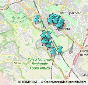 Mappa Via Tre Taberne, 00178 Roma RM, Italia (1.475)