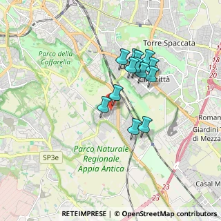 Mappa Via Tre Taberne, 00178 Roma RM, Italia (1.52692)