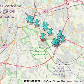 Mappa Via Tre Taberne, 00178 Roma RM, Italia (3.06769)