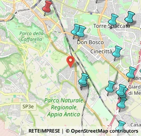 Mappa Via del Tavolato, 00178 Roma RM, Italia (3.23278)