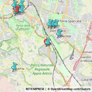 Mappa Via del Tavolato, 00178 Roma RM, Italia (3.21538)