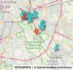 Mappa Via del Tavolato, 00178 Roma RM, Italia (3.46)