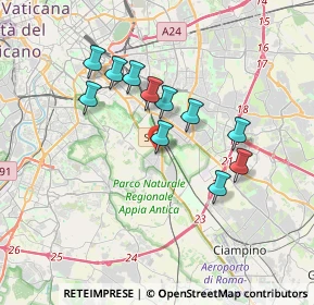 Mappa Via del Tavolato, 00178 Roma RM, Italia (3.19727)