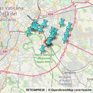 Mappa Via del Tavolato, 00178 Roma RM, Italia (2.883)
