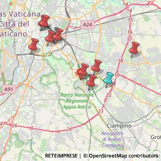 Mappa Via del Tavolato, 00178 Roma RM, Italia (4.41636)
