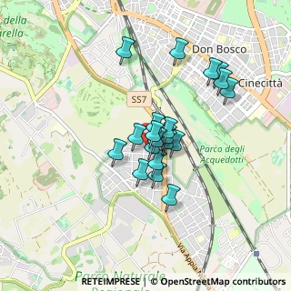 Mappa Via del Tavolato, 00178 Roma RM, Italia (0.6935)
