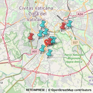 Mappa Via Cristoforo Colombo, 00146 Roma RM, Italia (2.40727)