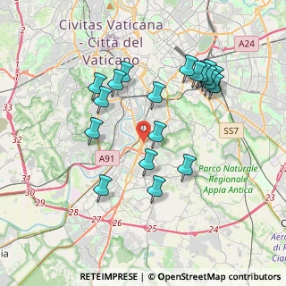 Mappa Via Cristoforo Colombo, 00146 Roma RM, Italia (3.93895)