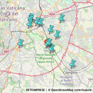 Mappa Via Ferentano, 00178 Roma RM, Italia (3.74462)