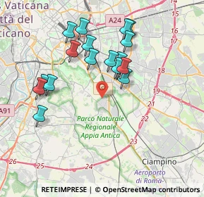Mappa Via Grassano, 00178 Roma RM, Italia (3.71444)