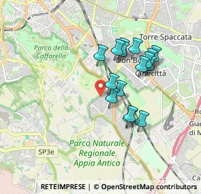 Mappa Via Ferentano, 00178 Roma RM, Italia (1.59813)
