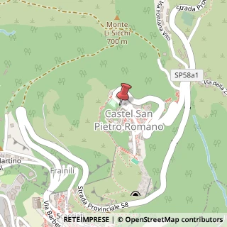 Mappa Via Vittorio Veneto, 20, 00030 Castel San Pietro Romano, Roma (Lazio)
