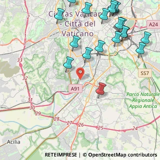 Mappa Via Città di Prato, 00146 Roma RM, Italia (6.0875)