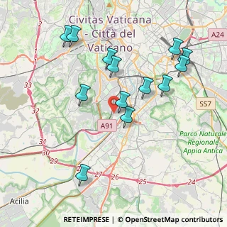 Mappa Via Città di Prato, 00146 Roma RM, Italia (4.29077)